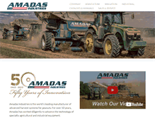 Tablet Screenshot of amadas.com